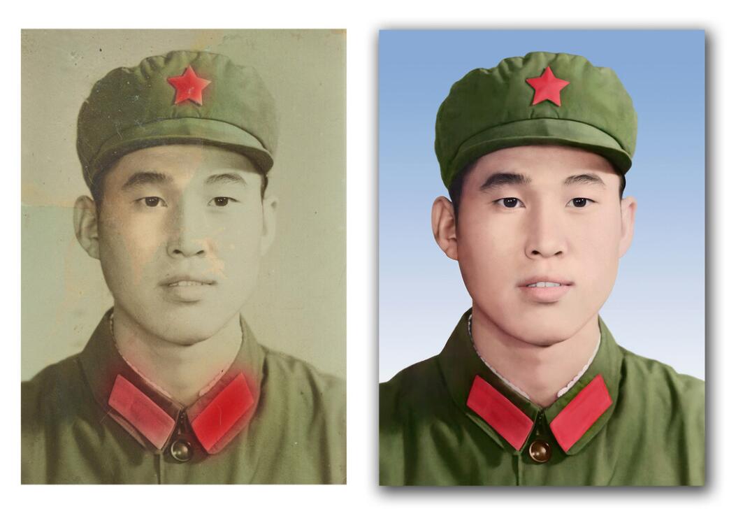 五指山破损照片修复-18